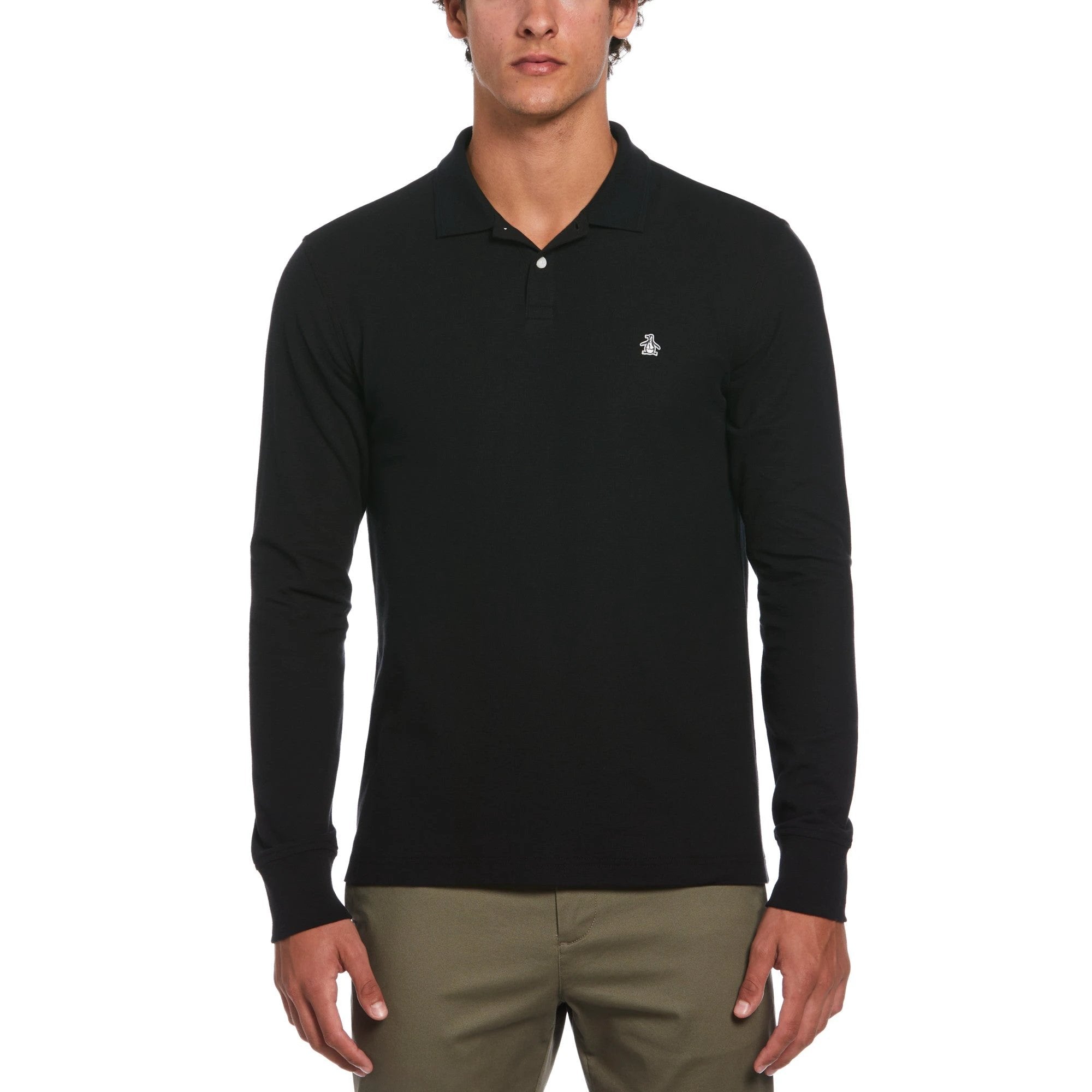 Poloshirt Penguin Mangas Largas Liso P/ Caballeros by Penguin