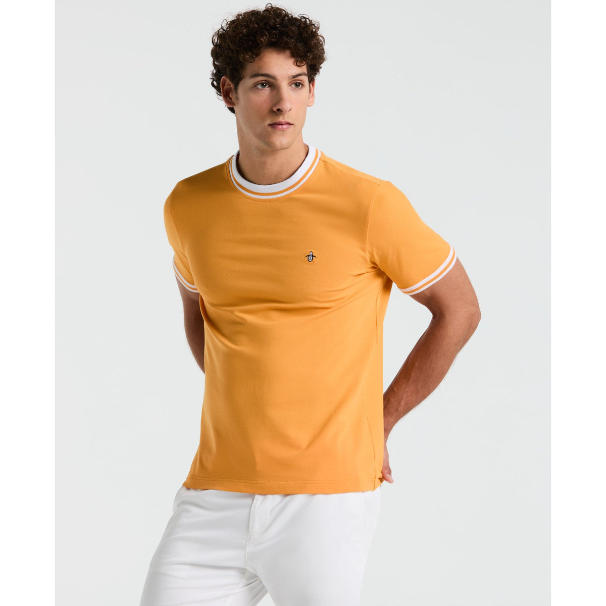 Camiseta Penguin Mangas Cortas Liso para Caballeros