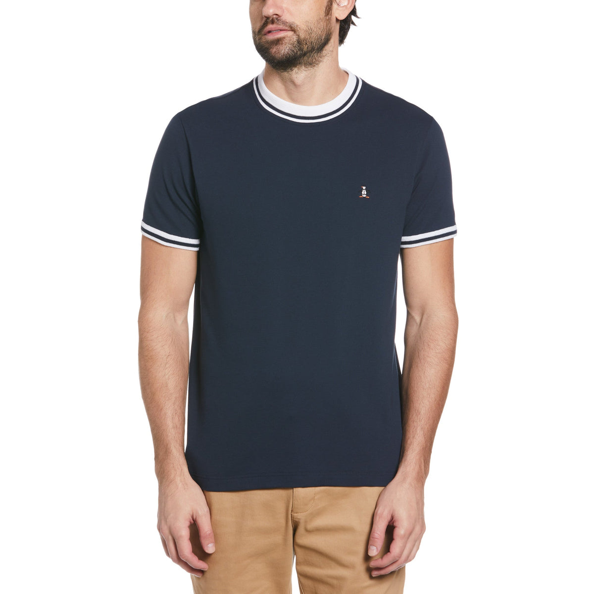 Camiseta Penguin Mangas Cortas Liso para Caballeros