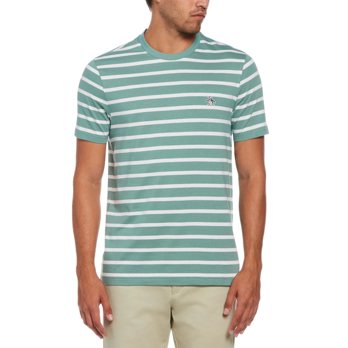 Camiseta Penguin Mangas Cortas Rayas P/ Caballeros by Penguin
