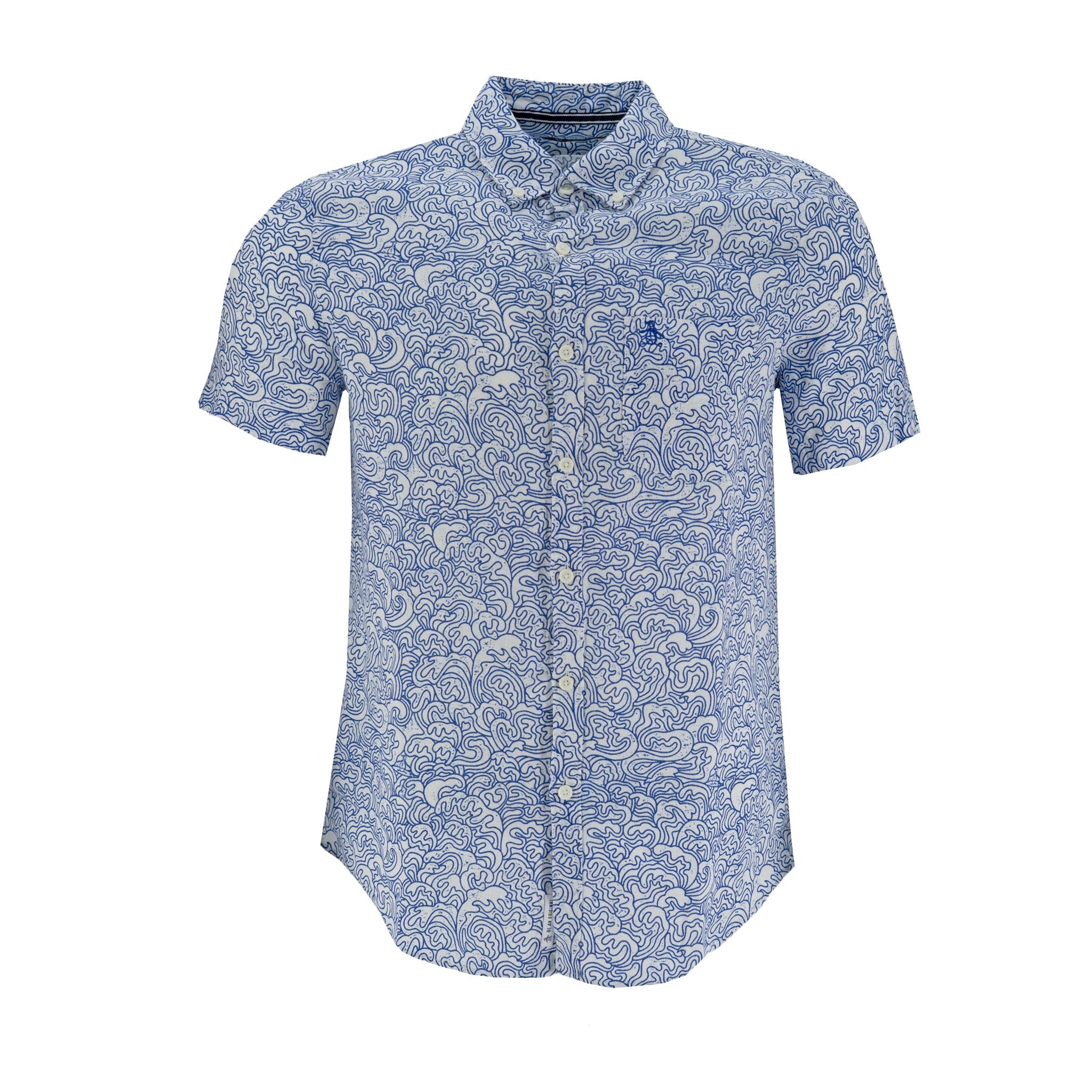 Camisa Penguin Mangas Cortas Estampada Para Caballeros by Penguin