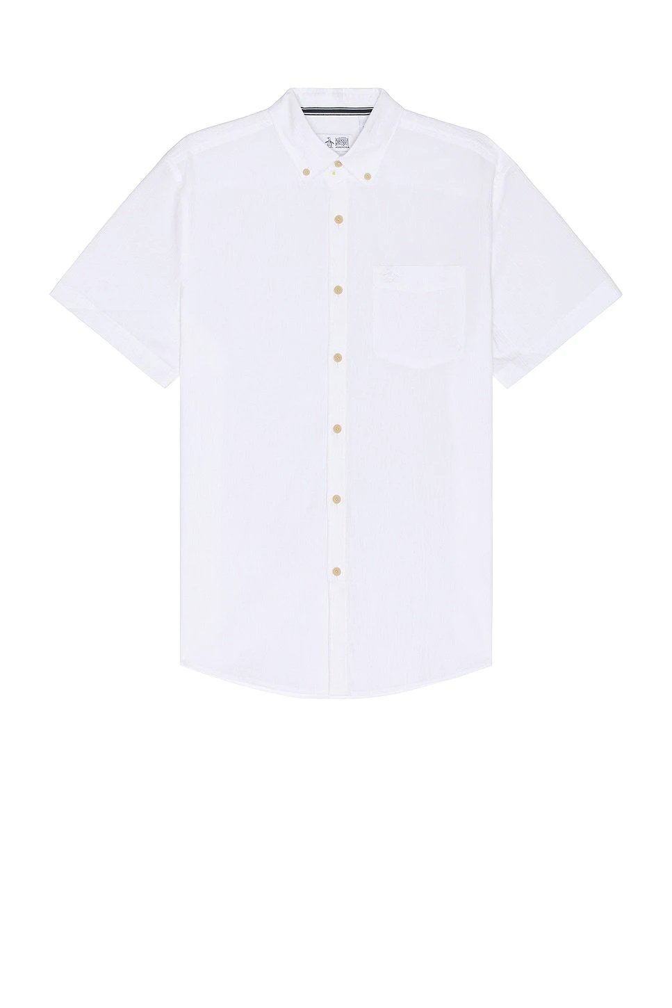 Camisa Penguin Mangas Cortas Lisa Para Caballeros by Penguin