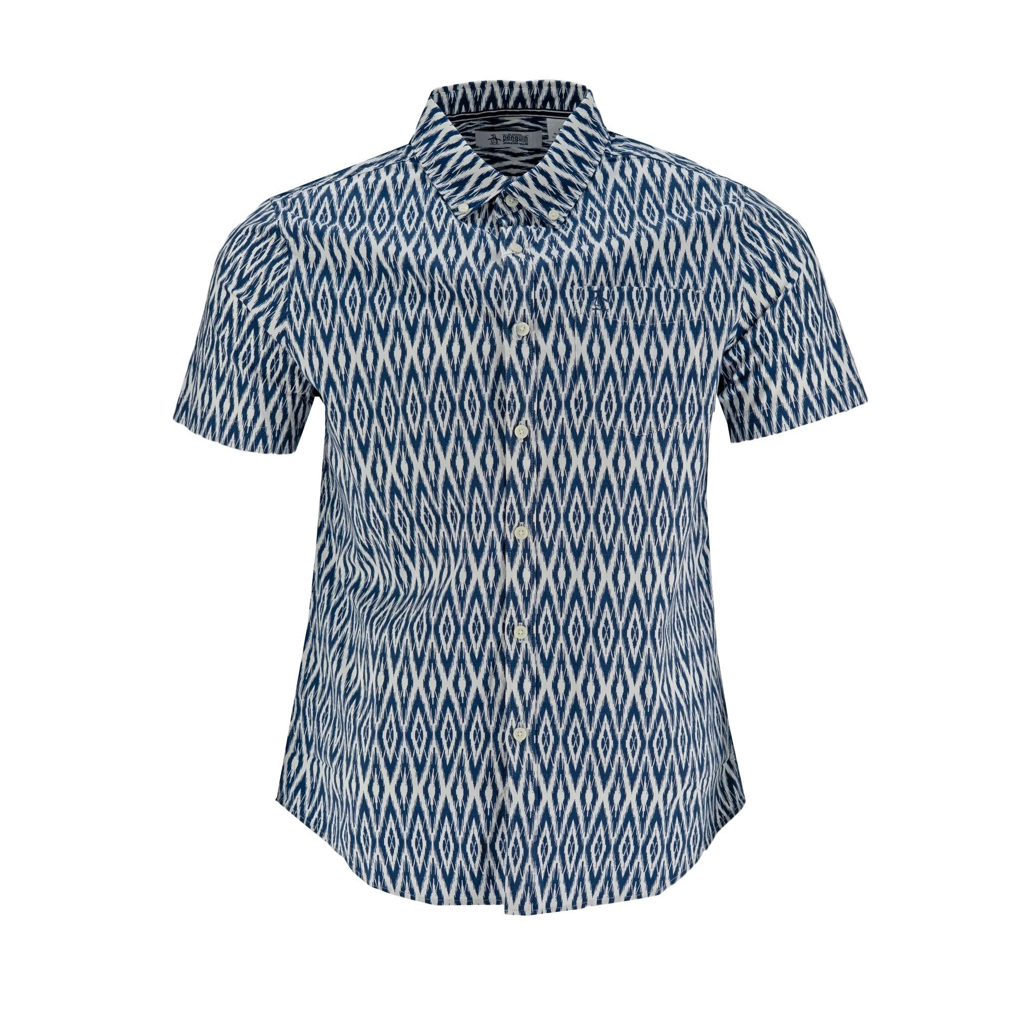 Camisa Penguin Mangas Cortas Estampada Para Caballeros by Penguin