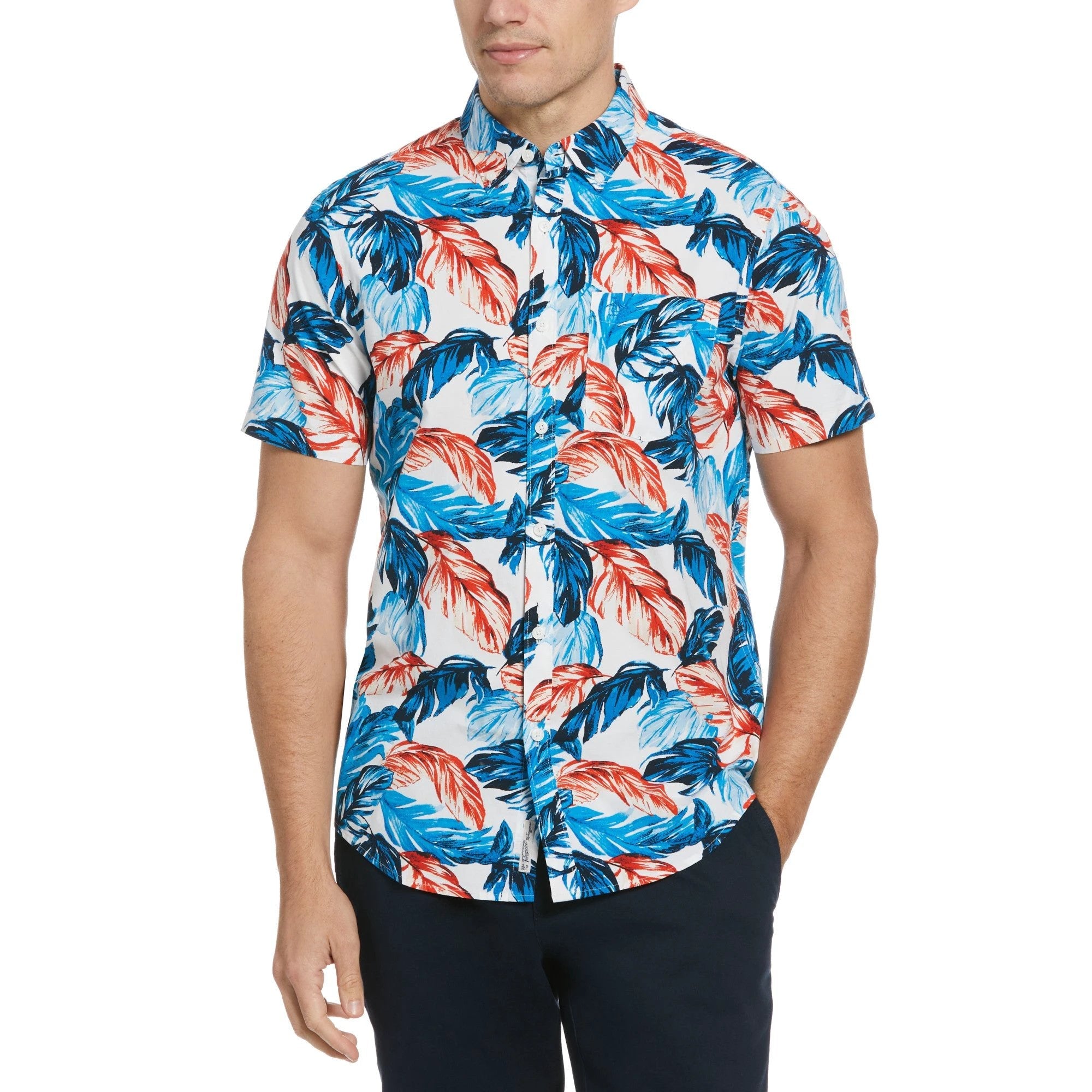 Camisa Penguin Mangas Cortas Estampada P/ Caballeros by Penguin