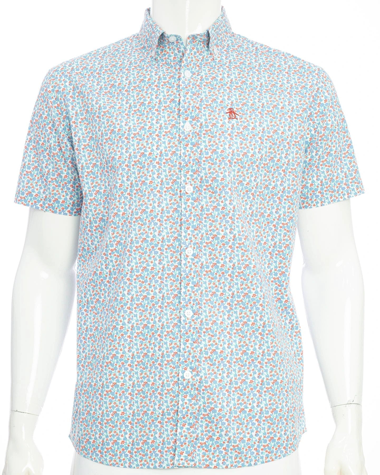 Camisa Penguin Mangas Cortas Estampada P/ Caballeros by Penguin