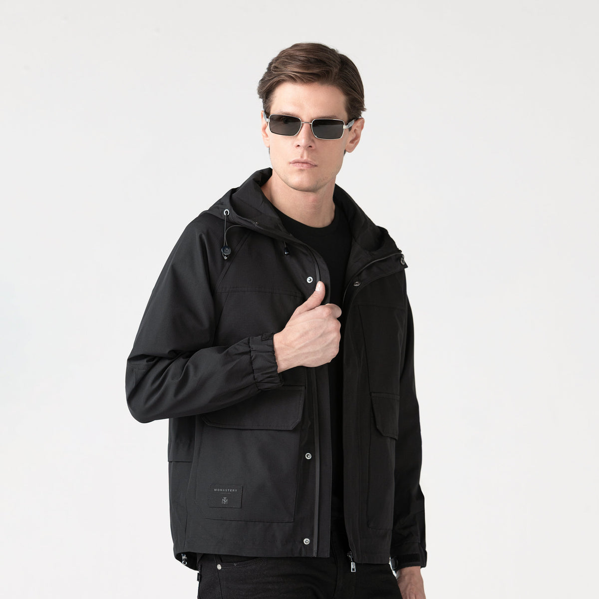 Jacket men, color/material negro, marca Monastery – vista 2