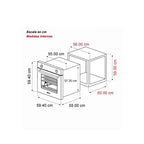 Horno a Gas Gas DRIJA Vidrio Templado Negro OCEANIA 60 BLACK GAS