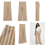 Pantalones Active Basic Rayas para Damas