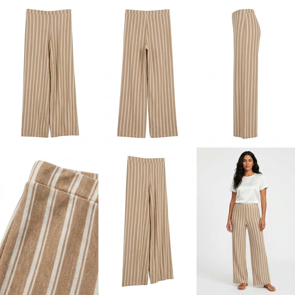 Pantalones Active Basic Rayas para Damas