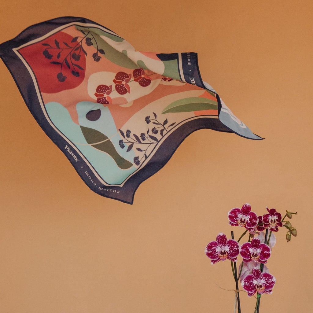 Pañoleta 70x70 Florecer
