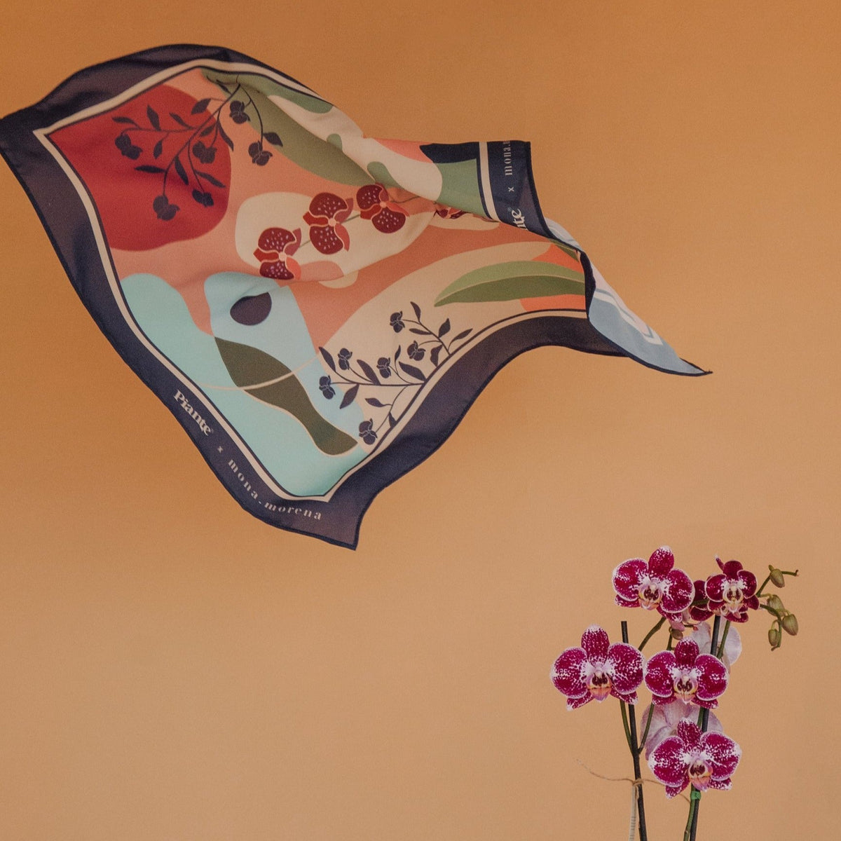 Pañoleta 70x70 Florecer