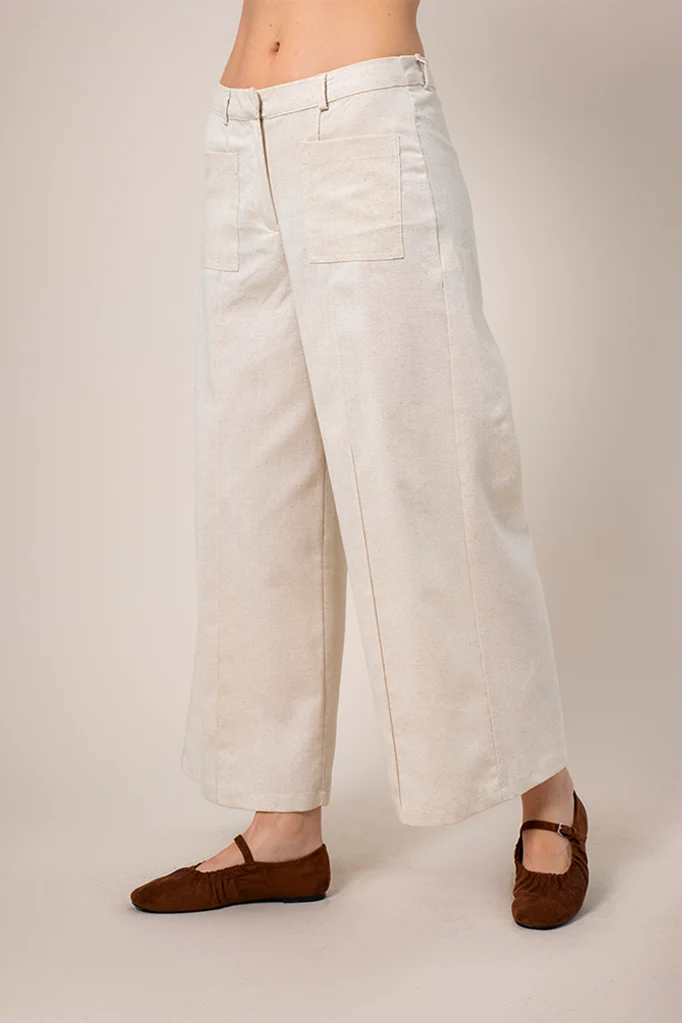 PANTALON CULOTTE LINO 8089.