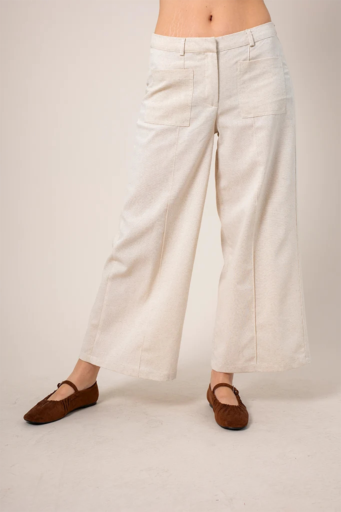 PANTALON CULOTTE LINO 8089.