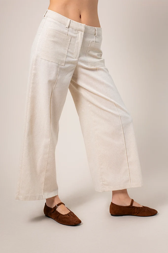 PANTALON CULOTTE LINO 8089.
