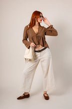 PANTALON CULOTTE LINO 8089.