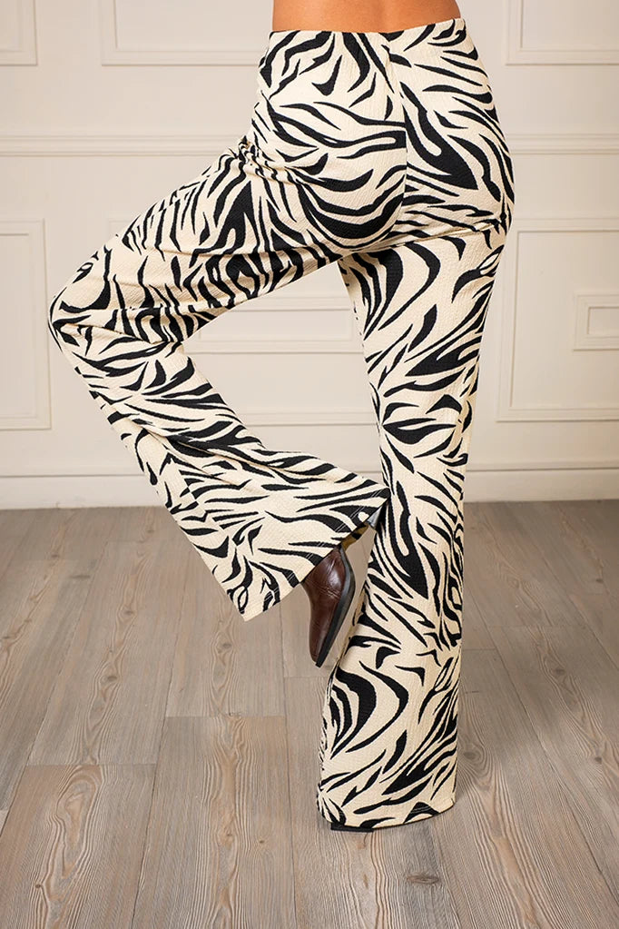 PANTALON FLARE TEXTURA G-M 8694.