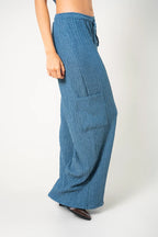 PANTALON FLUIDO TEXTURA R-C 8712 - Kliquea