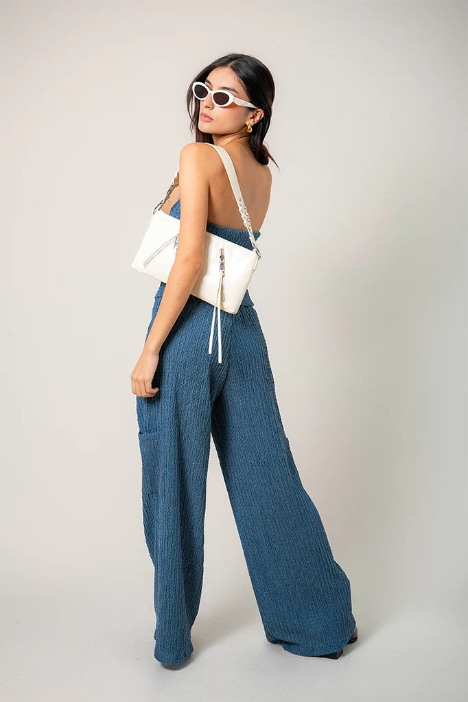 PANTALON FLUIDO TEXTURA R-C 8712 - Kliquea