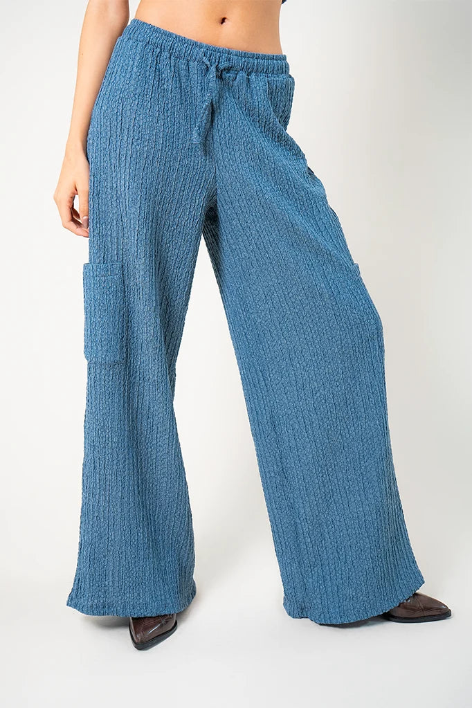PANTALON FLUIDO TEXTURA R-C 8712 - Kliquea