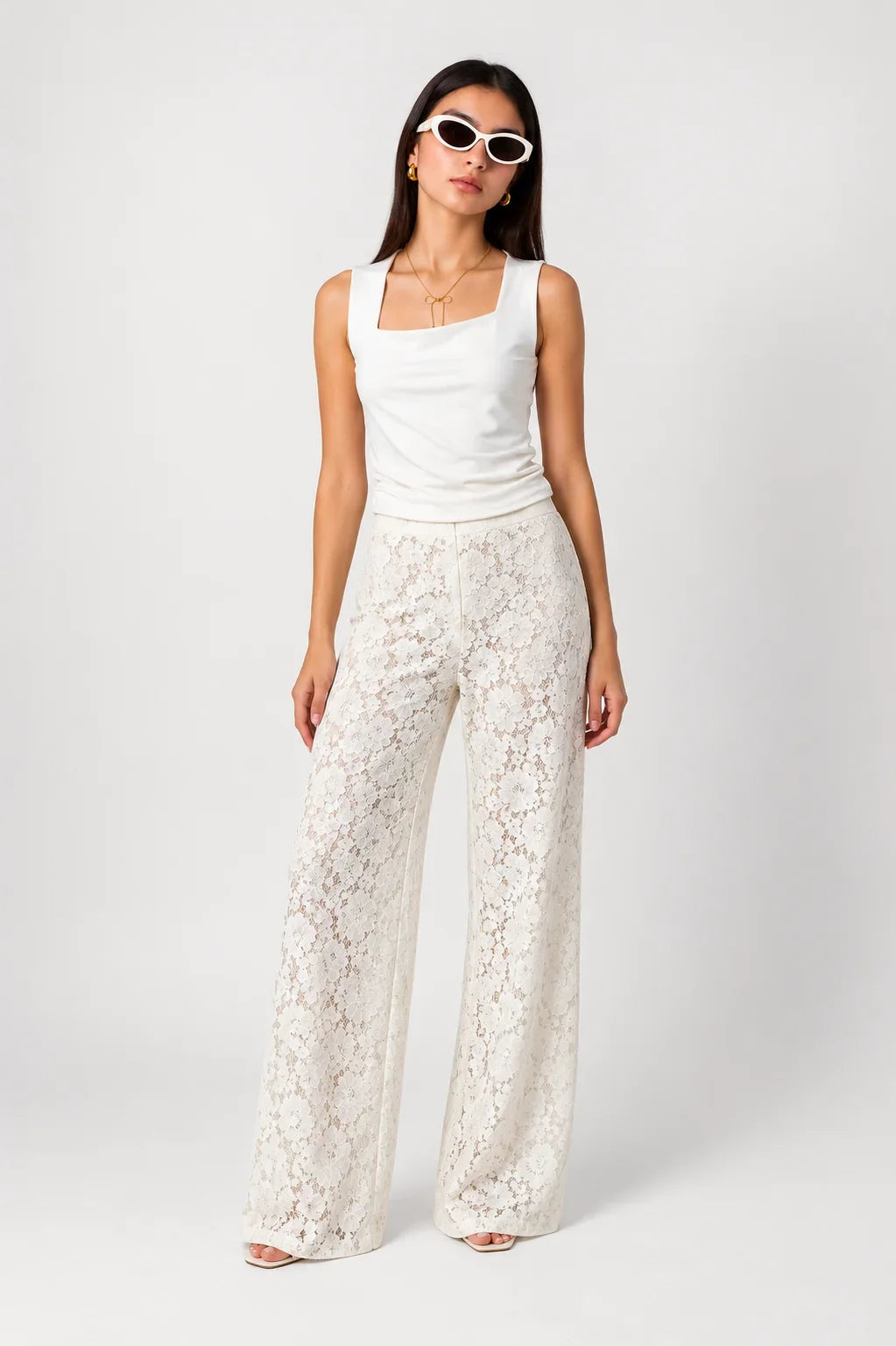 Pantalon, color/material encaje, marca Free Spirit – vista 1