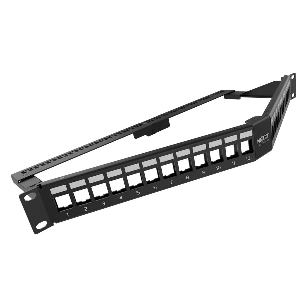 PATCH PANEL NEXXT ANGULAR BLINDADO 1U 24PORTS MOD