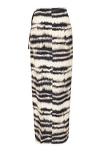 Falda New katya ivory negro tie-dye