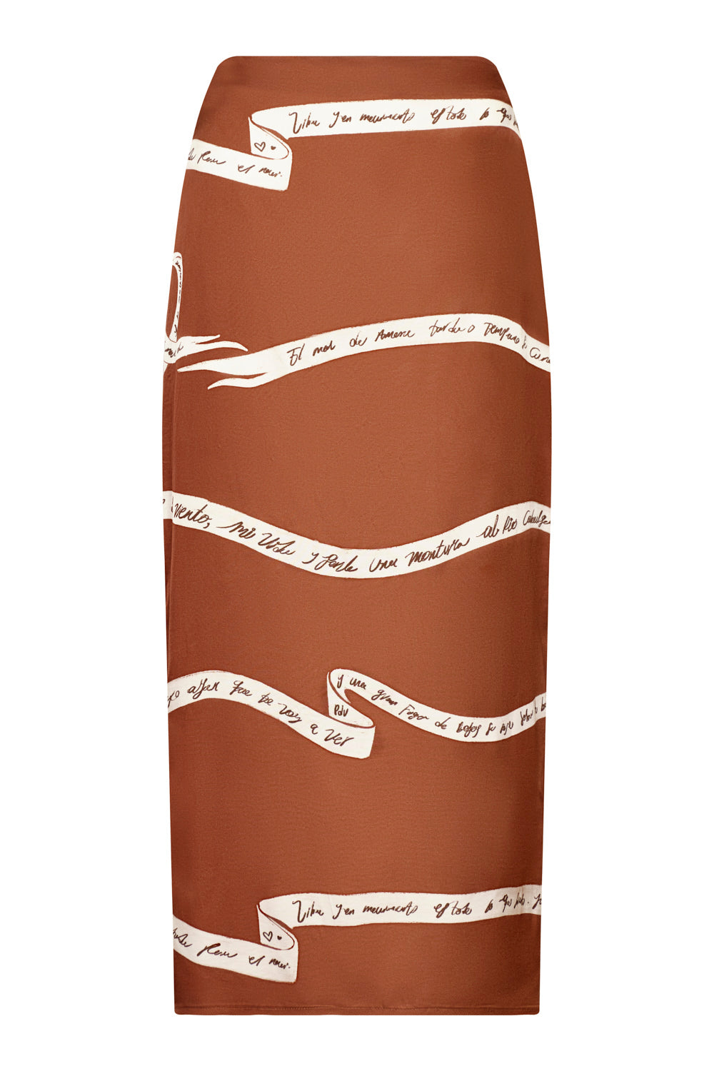 Falda Arabela ivory coffee