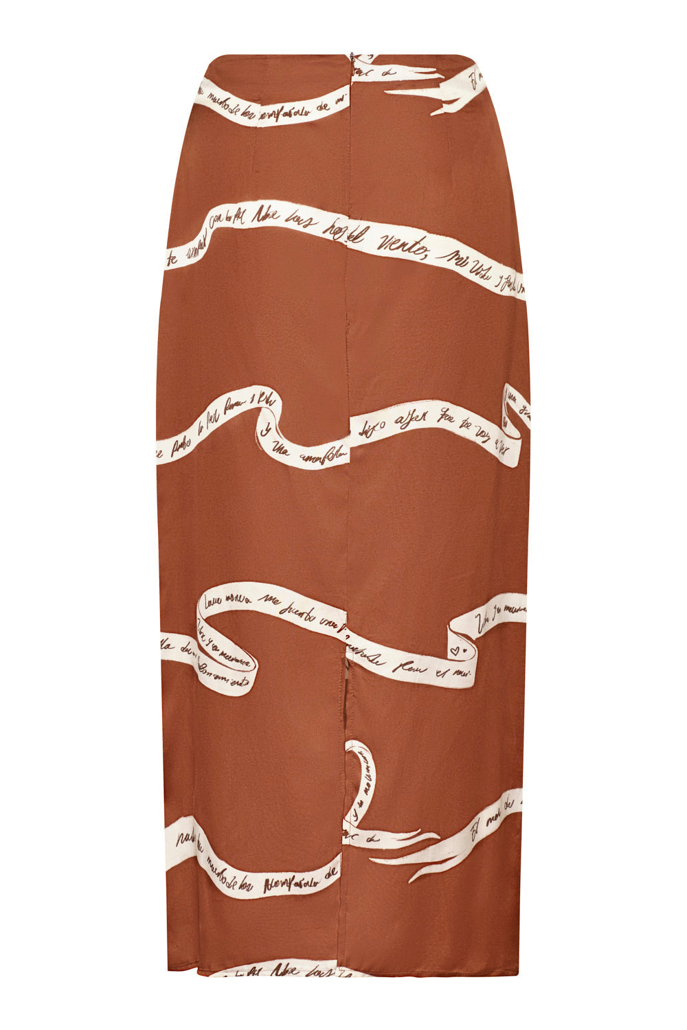 Falda Arabela ivory coffee