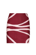 Falda Moren burgundy pink