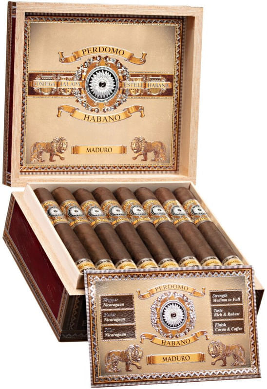 Perdomo Habano Bourbon Barrel-Aged Maduro Robusto de 34