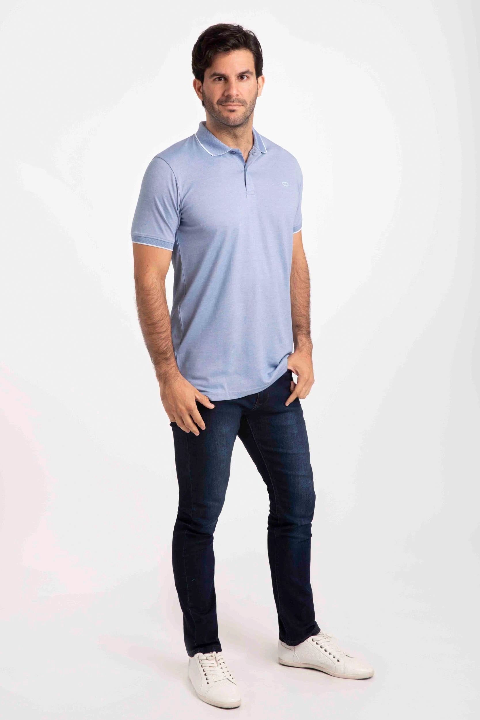 Poloshirt Oscar De La Renta Mangas Cortas Liso Para Caballeros by Oscar De La Renta