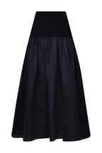 Falda playa dorada azul navy