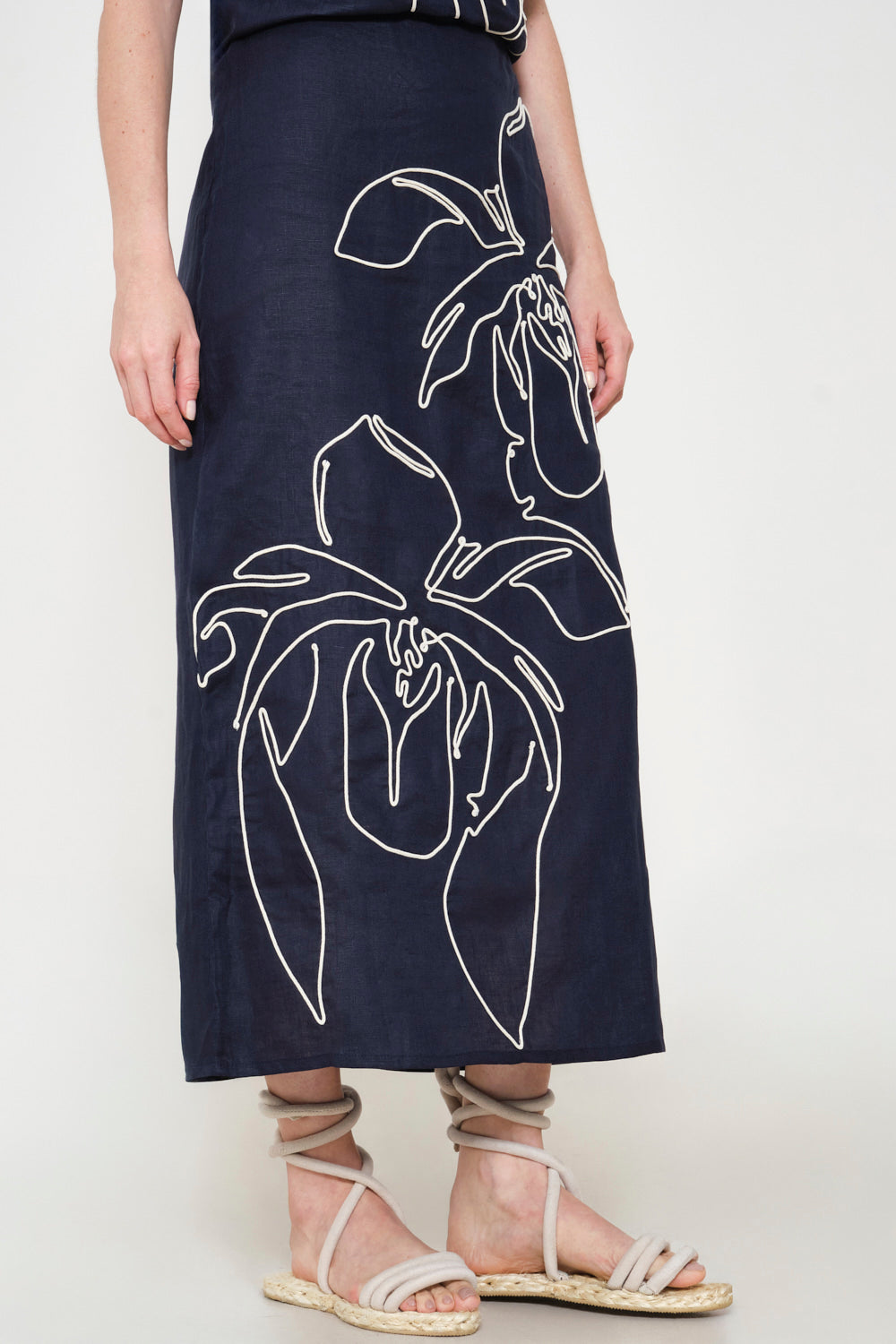 Falda arabela azul navy