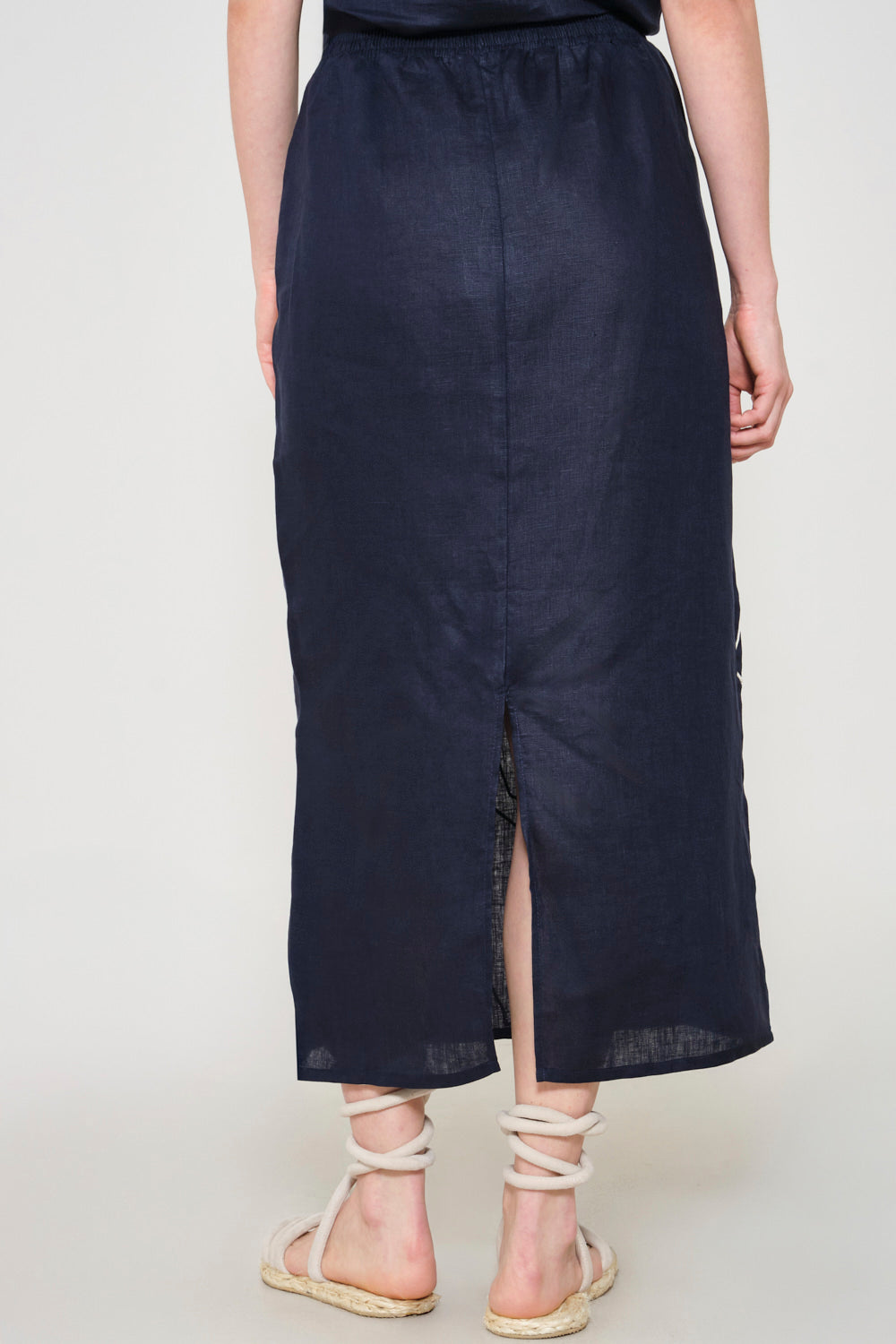 Falda arabela azul navy