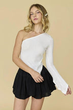 Blusa Papermoon Mangas Largas Lisa P/ Damas by Papermoon