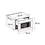 Horno Microondas Empotrable DRIJA Inverter Acero Inoxidable Negro PALERMO 62L