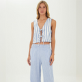 Pants, color/material azul, marca Mercedes Campuzano – vista 1