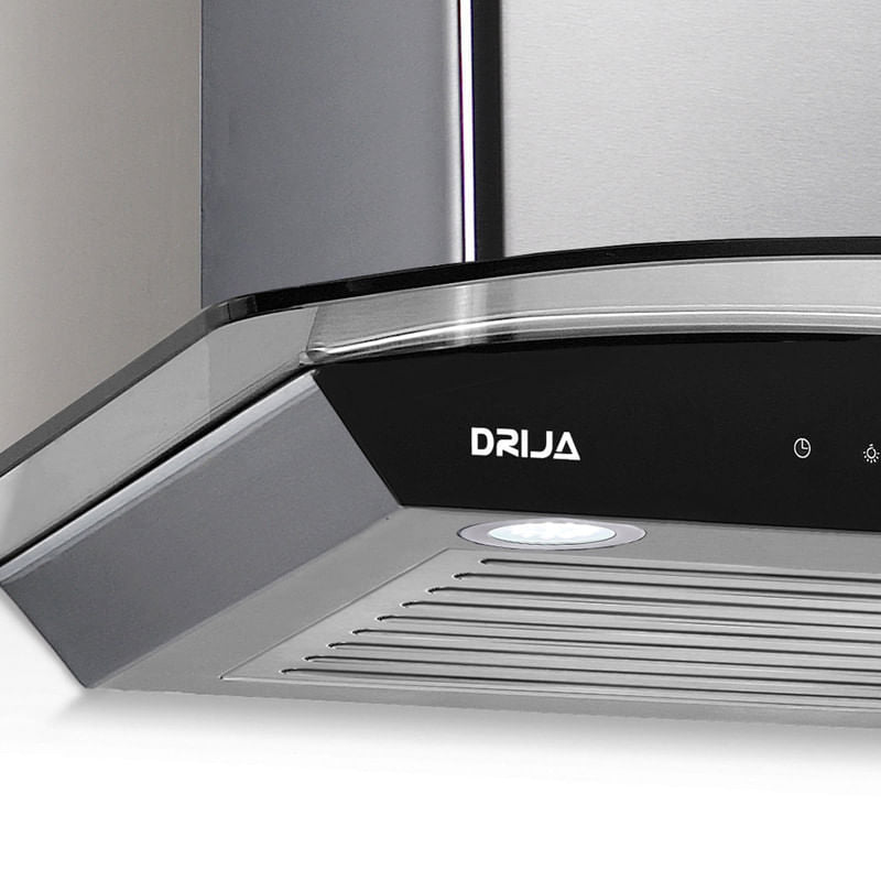 Extractor de Grasa DRIJA LED Vidrio Templado Acero Inoxidable PRISMA TOUCH 60