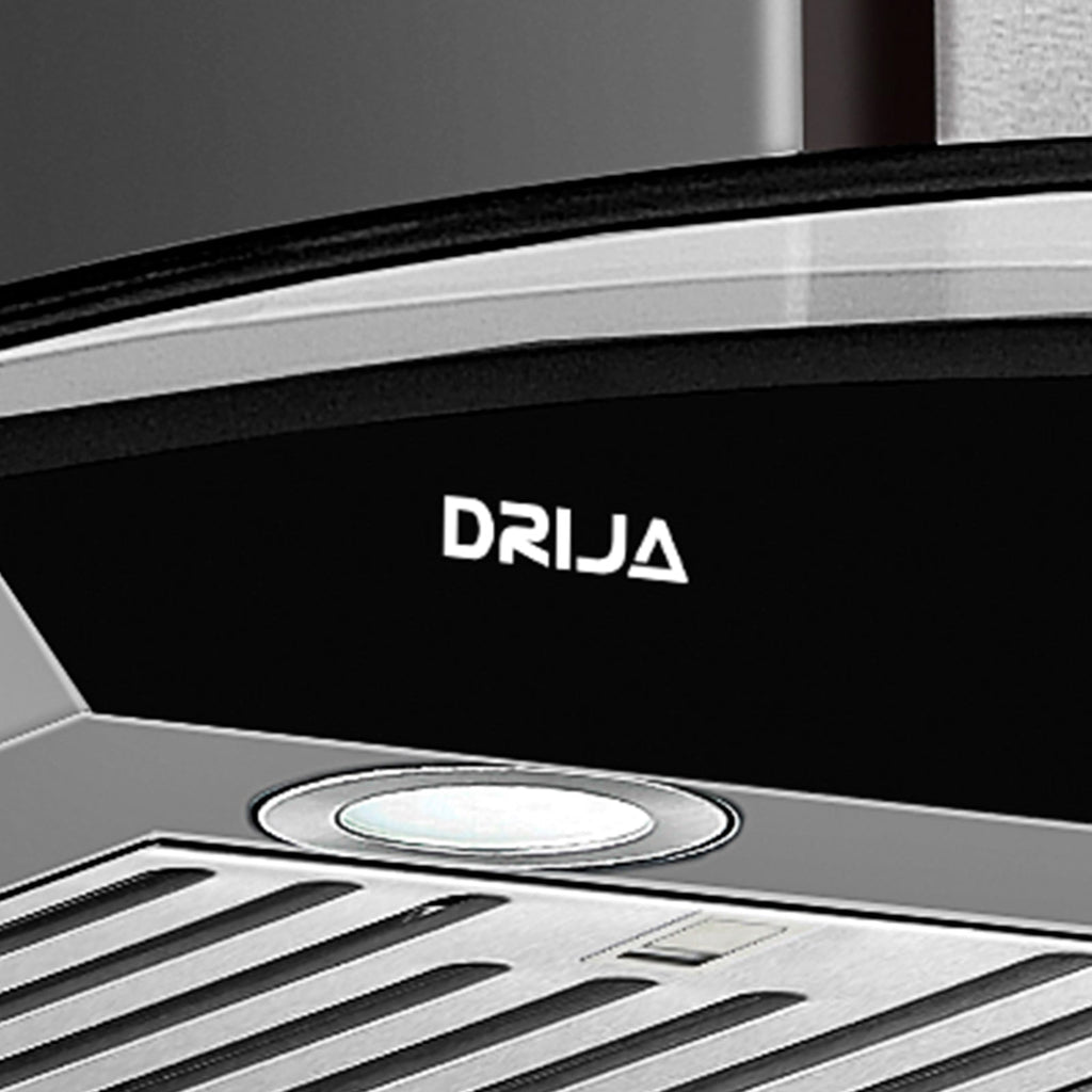 Extractor de Grasa DRIJA LED Vidrio Templado Acero Inoxidable PRISMA ISLA TOUCH 90