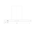 Extractor de Grasa DRIJA LED Acero Inoxidable QUADRATO 76 ACERO