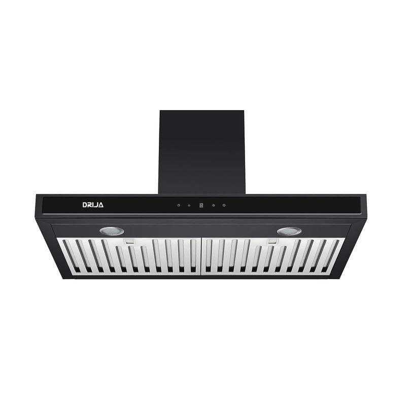 Extractor de Grasa DRIJA LED Acero Inoxidable Negro QUADRATO 76 BLACK