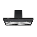 Extractor de Grasa DRIJA LED Acero Inoxidable Negro QUADRATO 76 BLACK