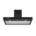 Extractor de Grasa DRIJA LED Acero Inoxidable Negro QUADRATO 76 BLACK