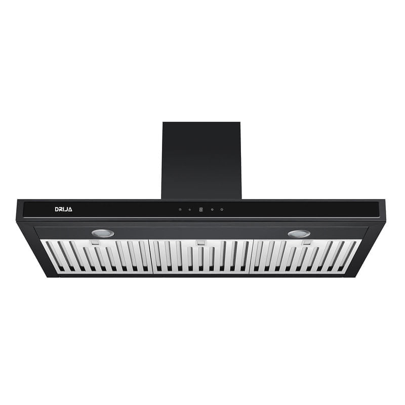 Extractor de Grasa DRIJA LED Acero Inoxidable Negro QUADRATO 90 BLACK