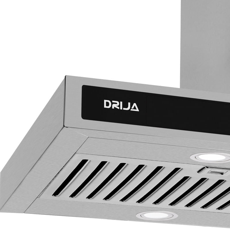 Extractor de Grasa DRIJA LED Acero Inoxidable QUADRATO ISLA 76 ACERO