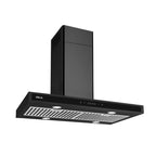 Extractor de Grasa DRIJA LED Acero Inoxidable Negro QUADRATO ISLA 76 BLACK