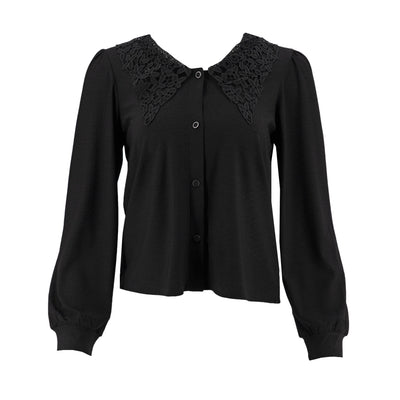 Blusa Rio + Rain Mangas Largas Lisa para Damas – BLACK