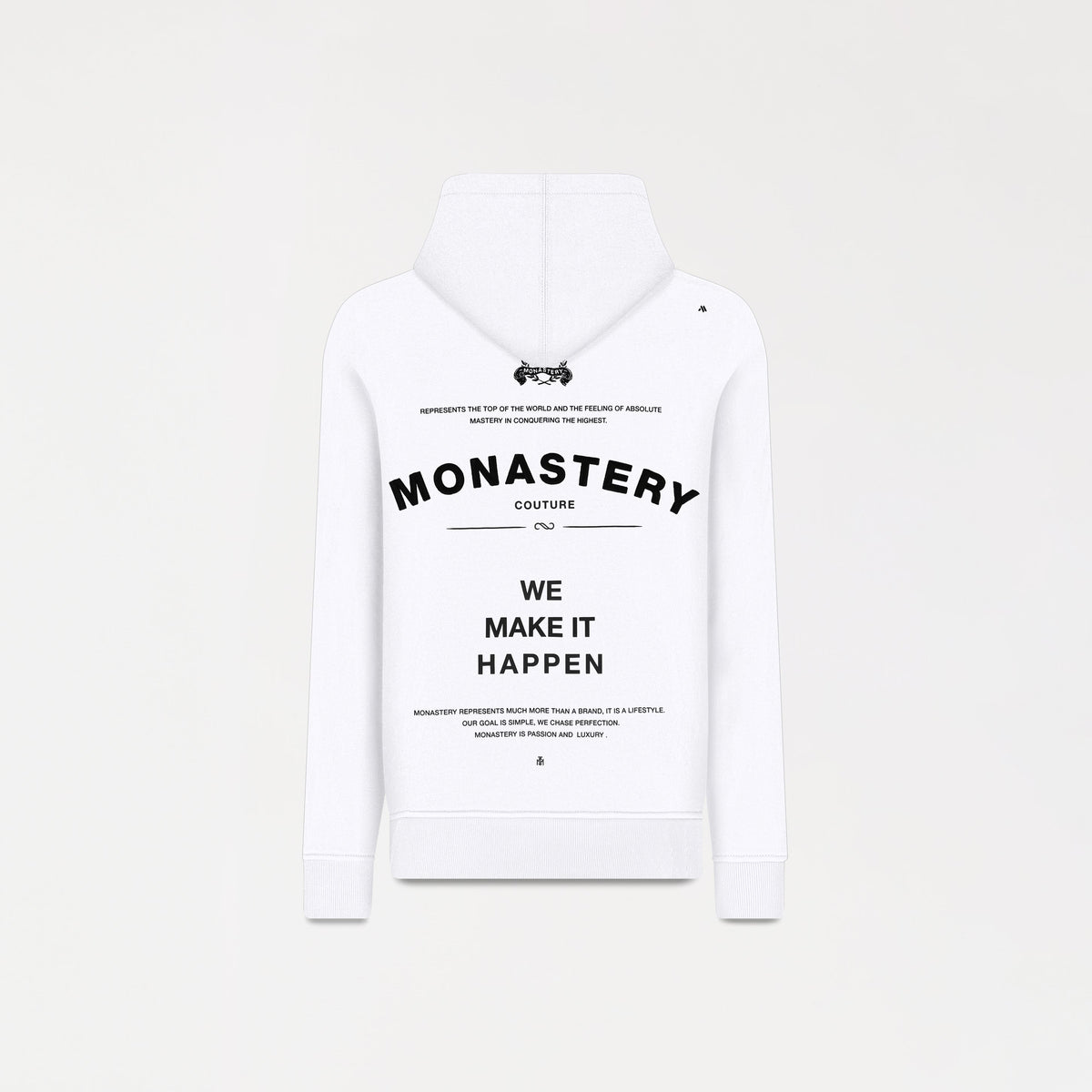 Hoodie men, color/material blanco, marca Monastery – vista 6