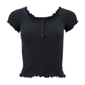 Blusa No Comment Mangas Cortas Lisa P/ Damas by Adrienne Vittadini