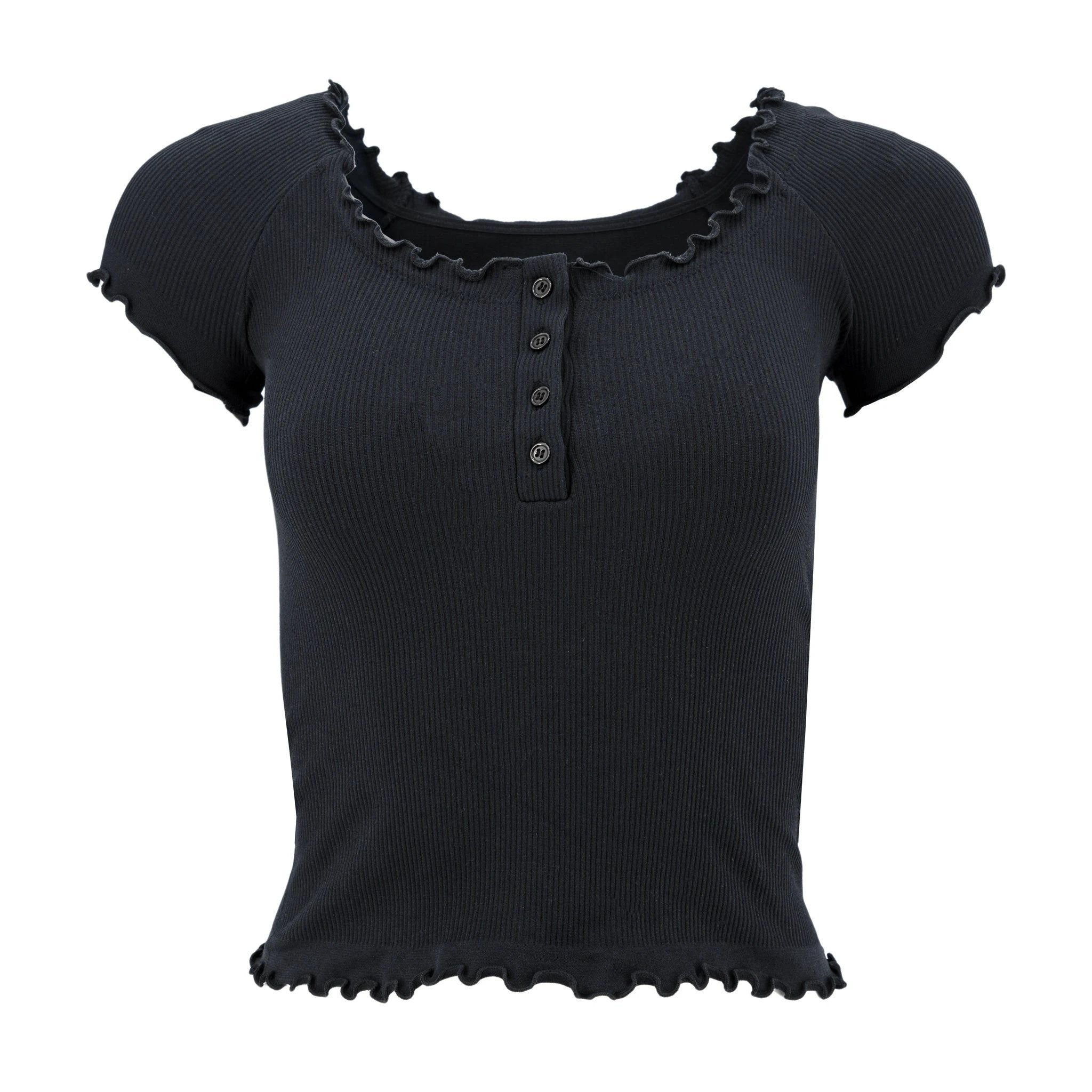 Blusa No Comment Mangas Cortas Lisa P/ Damas by Adrienne Vittadini